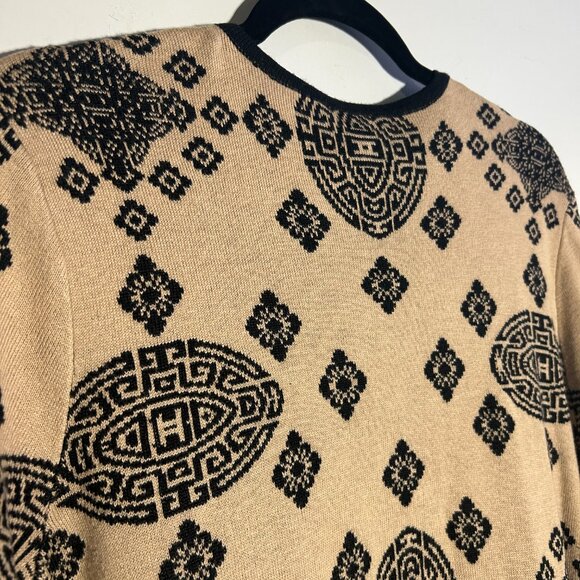 Chico's Petunia Placed-Pattern Cardigan Size 12/Large (Chico's 2) - Picture 9 of 16